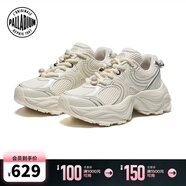 帕拉?。≒ALLADIUM）珍珠老爹鞋花瓣鞋休閑鞋復古時(shí)尚潮流女鞋子94547 白/白/灰 38