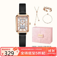 斐樂(lè)（FILA）手表女復(fù)古簡(jiǎn)約小方表女士腕表開學(xué)季禮物送女友6264-105B