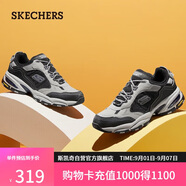斯凱奇（Skechers）男鞋秋季厚底老爹鞋軟底舒適休閑鞋運動(dòng)鞋237145