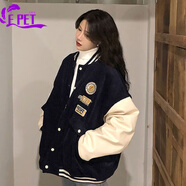 EPET春春夏外套女潮ins學(xué)生寬松韓版百搭棒球服夾克BF原宿風(fēng) 圖片色【單層】 XL