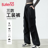 班尼路（Baleno）兩穿軟殼三防工裝褲女2025春秋季新款戶外徒步登山防風(fēng)防水傘兵褲