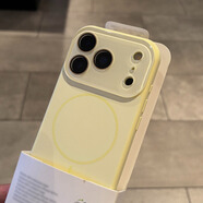 秒揚 粉白色Beats細圈磁吸耐臟適用蘋(píng)果17Promax手機殼16pro真液態(tài)硅膠15軟糯防摔14/13水晶全包鏡頭 細磁【奶黃色】小視窗 液態(tài)硅膠 iPhone 17 Pro Max