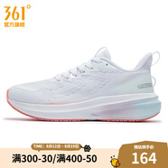 361度女鞋運動鞋夏季新款女減震回彈跑步鞋 361度白/薄紗藍 38