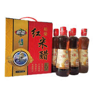 融盛福建柘榮醋精品紅米醋純糧發(fā)酵釀造海鮮蘸料廚房調味品蘸餃神器 禮盒裝 500ml*6 1份