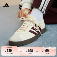 adidas「T頭鞋」VL COURT 2.0復(fù)古休閑板鞋德訓(xùn)鞋阿迪達(dá)斯輕運(yùn)動(dòng) 白色/暗紅/金色   38