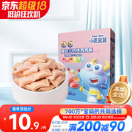 小鹿藍藍 嬰幼兒鈣鐵泡泡酥草莓味35g小餅干 寶寶餅干零食兒童餅干8個月+ 
