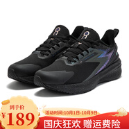 361°雨屏7.0女鞋防潑水跑鞋秋冬季防滑耐磨運動(dòng)鞋361度軟彈緩震跑步鞋 曜石黑/玫瑰金（加絨款） 35