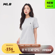 MLB短袖T恤男女時(shí)尚秋季休閑經(jīng)典純色圓領(lǐng)25新款3ATSB0153-44MGS-M