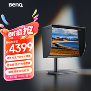 明基（BenQ）SW242Q 24.1英寸2K 16:10 Type-C90W供電硬件校色專(zhuān)業(yè)攝影修圖視頻后期顯示器