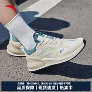 安踏（ANTA）C37+減震軟底跑步鞋女秋季跑鞋休閑運(yùn)動(dòng)鞋女鞋 -6淺米白/遠(yuǎn)足綠 37.5