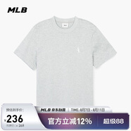 MLB短袖男女情侶T恤運動休閑簡約純色圓領百搭t恤3ATSB0243-44MGS-XS