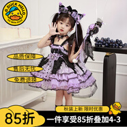 G.DUCKKIDS庫洛米衣服女童兒童連衣裙夏季洛麗塔公主裙生日裙子春秋圣誕服裝 紫色裙子2406款 夏季 140 建議身高130-140cm9-10歲