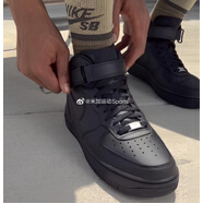 耐克（NIKE）Nike Air Force1 AF1 高幫空軍一號純白休閑板鞋 CW2289-111 CW2289-001 黑武士（男款） 39
