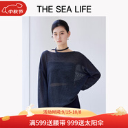 THE SEA LIFE針織衫歐海一生鏤空針織衫女2025秋季慵懶隨性罩衫上衣210120 暮云灰 M