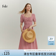 FANSILANEN范思藍恩22FS2124法式格子吊帶連衣裙女夏季長(cháng)款甜美氣質(zhì)顯瘦裙子 長(cháng)款紅白格 XS