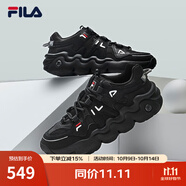 FILA斐樂(lè )官方新款男子籃球鞋復古透氣夏季休閑鞋 黑-BK 42