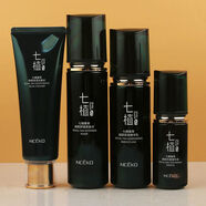 麗顏世家七植臻草御膚煥齡套裝補水保濕滋潤抗皺緊致提亮膚精華水 4件潔面水乳精華液