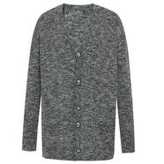 GIRDEAR/哥弟新款羅紋毛衣開(kāi)衫秋冬慵懶寬松針織衫外套1499246 花灰 L (4)