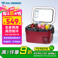 冰記車(chē)載冰箱迷你小型12v24v220冷凍儲奶胰島素12.8L車(chē)家兩用