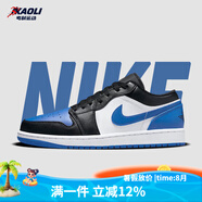 耐克（NIKE）【潮】Air Jordan aj1板鞋男女情侶新款低幫休閑運動籃球鞋休閑鞋 553560/553558-140黑白藍 女款GS 38