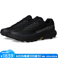 Merrell邁樂(lè)男鞋運(yùn)動(dòng)鞋Agility Peak 5戶外休閑鞋緩震越野跑鞋登山徒步鞋 黑色Black/Black 43.5 碼/美碼9.5