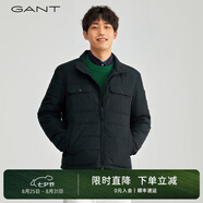 GANT/甘特秋冬男士聚酯纖維簡(jiǎn)約休閑挺闊拼接胸袋純色立領(lǐng)棉服夾克 005-黑色 XL 尺碼偏大