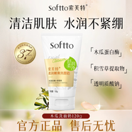 索芙特木瓜洗面奶提亮祛斑滋潤(rùn)肌膚深層清潔保濕潔面乳正品 木瓜植萃洗面奶120g*2