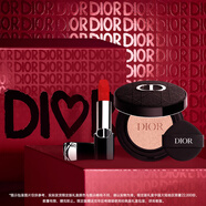 迪奧DIOR【鄧為同款】氣墊口紅禮盒(999+亮澤0N)七夕情人節生日禮物女