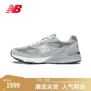 NEW BALANCE NB官方男鞋美產(chǎn)993系列復(fù)古百搭秋冬網(wǎng)面透氣運(yùn)動休閑鞋 灰色 MR993GL 47.5 (腳長31cm)