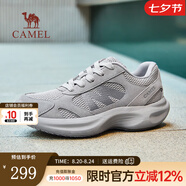 駱駝運(yùn)動(dòng)鞋子男2025秋季新款網(wǎng)面透氣輕彈舒適厚底增高復(fù)古運(yùn)動(dòng)慢跑鞋 G15AX48056 灰色 40