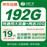 中國廣電流量卡19元【自選靚號】全國通用5G移動基站長期手機卡電話卡信非永久無限