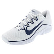 耐克（NIKE）網(wǎng)球鞋男緩震透氣耐磨白色網(wǎng)眼材質(zhì)深藍(lán)色細(xì)節(jié)輕便硬地場(chǎng) White/Midnight 48.5