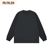 FR.YH.ZHHNFC升級320Gt恤寬松圓領(lǐng)長袖T恤秋季百搭打底男士情侶T 深灰色 【廠家直銷 現(xiàn)貨】 S 90-140斤