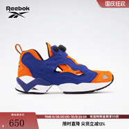 Reebok銳步官方男女同款I(lǐng)NSTAPUMP FURY 95經(jīng)典一腳蹬充氣運(yùn)動(dòng)休閑鞋 100069779 橘/鈷藍(lán)/黑 42