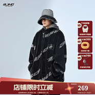 BJHG不計后果冬美式加厚仿羊羔絨棉服男潮寬松保暖毛絨情侶棉衣外套女 黑色 M