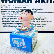 EMO蠟筆小新手辦盲盒屁股可愛(ài)家居車(chē)載擺件玩具潮玩公仔禮物周邊 10cm裸奔小新-瞇眼（彩盒裝）