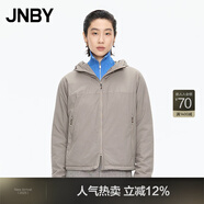 JNBY【商場(chǎng)同款】25秋新品棉衣H型連帽長(zhǎng)袖5P9B10390 257/深卡其 XS