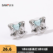 三福休閑星星蝴蝶結(jié)耳夾一對(duì) 時(shí)尚個(gè)性首飾配飾耳環(huán)842600 32418-零 2個(gè)