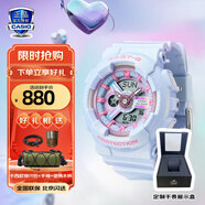卡西歐（CASIO）手表女G-SHOCK和BABY-G系列運(yùn)動(dòng)石英表送女生禮物學(xué)生送人 BA-110FH-2A藍(lán)色款
