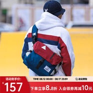 ACROSS郵差包男士斜挎包上班通勤包學生大容量單肩包旅行挎包女相機包包 紅藍