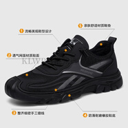 KLWP香港奢侈高檔品牌夏季新款網(wǎng)面鞋男透氣運(yùn)動休閑鞋男鏤空薄款軟底 lka79863-1 40