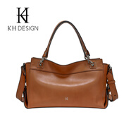 明治女包真皮大容量紋理通勤包覆古層牛皮手提袋手提袋2025 臻選套餐:駝色+口紅包掛飾(顏色