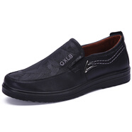 布瑞京老北京布鞋男休閑鞋春秋季舒適透氣爸爸鞋防滑輕便舒適商務(wù)工作鞋 黑色 B50026 45