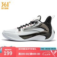 361度男鞋運動(dòng)鞋冬季新款減震實(shí)戰籃球訓練鞋 361度白/曜石黑 40