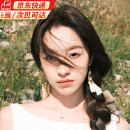 鹿珊伍流蘇耳環(huán)女生波西米亞小眾高級感耳墜民族風(fēng)氣質(zhì)旅游穿搭耳飾配飾 白色民族風(fēng)流蘇耳飾