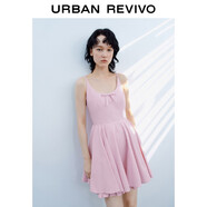 UR2025秋季新款女裝休閑撞色條紋收腰吊帶連衣裙UYL750102