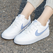 耐克（NIKE）皮面板鞋女鞋 新款COURT百搭低幫休閑鞋耐磨舒適運(yùn)動鞋 DV5456-103/白/天藍(lán) 35.5