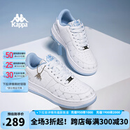 KAPPA男鞋板鞋男2025夏季新款小白鞋子男款情侶跑步鞋百搭休閑運動鞋 經(jīng)典白/冰山藍(lán)(女款） 36 (225mm)