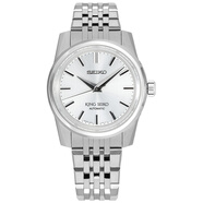 精工（SEIKO）KING 手表男女款鋼帶商務(wù)自動(dòng)機械表SPB281J1 節日禮物 SPB279J1-銀色
