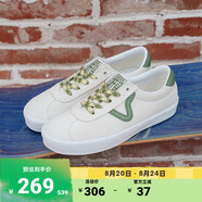 VANS范斯官方 Sport Low白綠撞色格紋鞋帶男鞋女鞋T頭鞋德訓(xùn)鞋 白色/綠色 35
